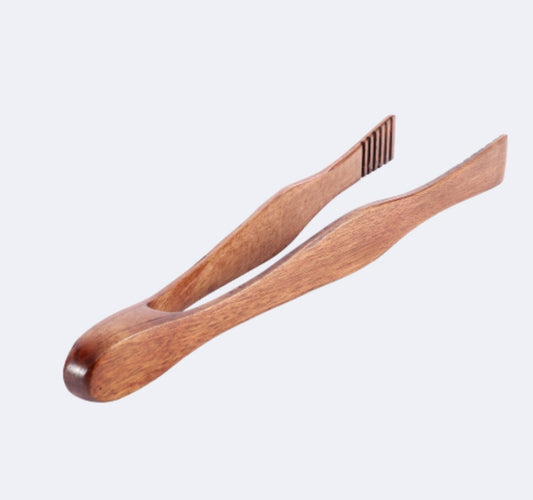 Bamboo Wooden Food Tongs 1PC