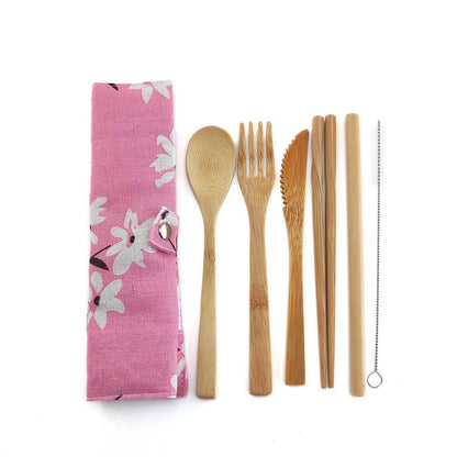 Reusable Bamboo Travel Cutlery Set